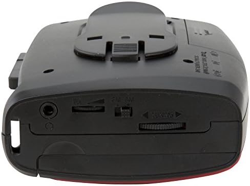 Преносим касетофон GPX, 3,54 x 1,57 x 4,72 инча, за работа, необходими са 2 батерии тип АА - в комплекта не са включени, Червено /черно (CAS337B)
