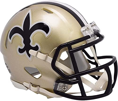New Orleans Saints 1976-99 Точно копие на мини-Каска с маска за лице Z2B