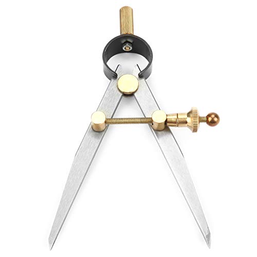 Разделители на Крилата LiebeWH Leather Compass Кожа 100 мм и 3,9 инча Въртящи се Инструменти за Шиене с Драскотини за Механична маркировка