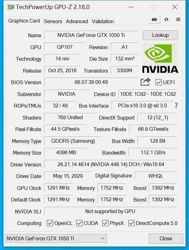Видео карта SRhonyra GTX1050Ti 4G GeForce GTX GDDR5 HDMI ДП с Множество екрани, Видео карта