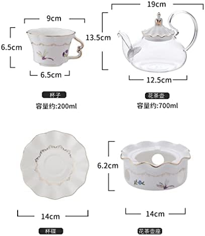 N/A Европейски Следобеден чай, Цветя чаена чаша, чай, Домакински свещ, Отопление кана за плодове, стъкло (Цвят: A, размер: както е показано