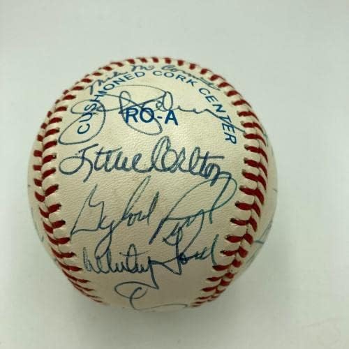 Победителите награда Сая Ян в бейзбола с автограф Санди Куфакса и Том Сивера 25 Sigs JSA COA - Бейзболни топки с автографи