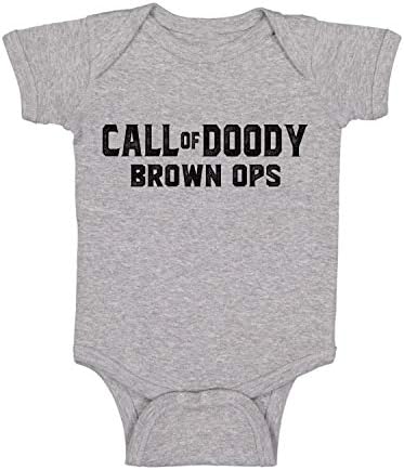 Call Of Doody Brown Ops - Gamer Татко - Забавен Сладък Детски Крипер, Гащеризон-Боди, Забавен Гащеризон За Бебета