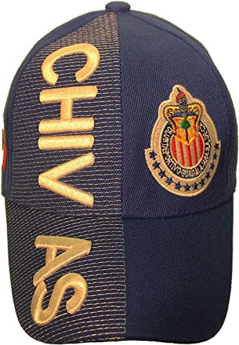 Superdave Супермаркет Chivas Флаг на страната Мексико, лого на футболен отбор, С релефни, шапка за възрастни, размерът е подходящ за малки и средни предприятия.Нов Мулти 6 3/4
