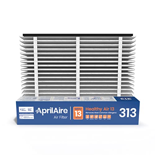 Заменяеми филтър AprilAire 313 за воздухоочистителей AprilAire за цялата къща - MERV 13, Healthy Home Allergy, Въздушен филтър 20x20x4 (опаковка от 2 броя)