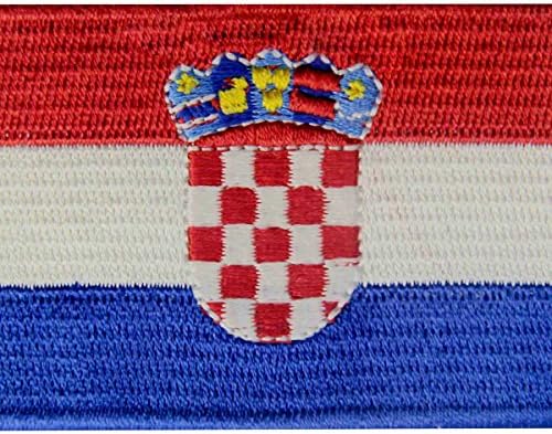Нашивка с бродерия на Хартата, Хърватия, Хърватско Желязо На Пришитом Националния Герб