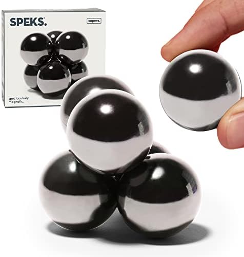 Speks Питите, 33 мм Магнитни топки, Играчки-Неспокойни за възрастни, Комплект от 6 броя, Отлични Украса за Офис бюрото и подаръци за облекчаване на стреса