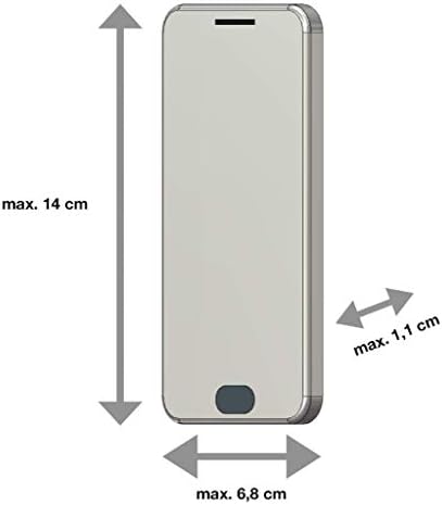 Вертикален кобур AQ Mobile мобилен телефон, Размер M (Вътрешен размер: 5.5 x 2,6 x 0,43 инча), Найлон, Клип за колан, контур за колан, за Apple iPhone SE / iPhone 8
