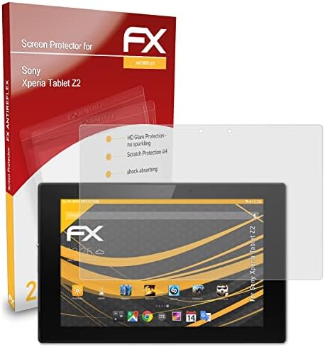 Защитно фолио atFoliX, съвместима със защитно фолио за дисплея на Sony Xperia Tablet Z2, Антибликовая и амортизирующая защитно