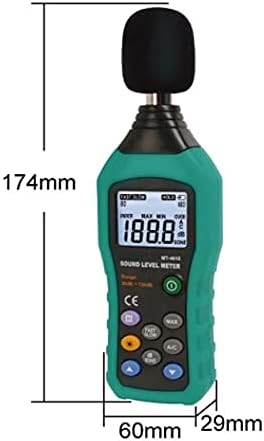 Обхват на Измерване 30-130 db Точност 1,5 db Измерване на Нивото на Звука в Децибели на Шума Мини-Измервателен Уред с Подсветка