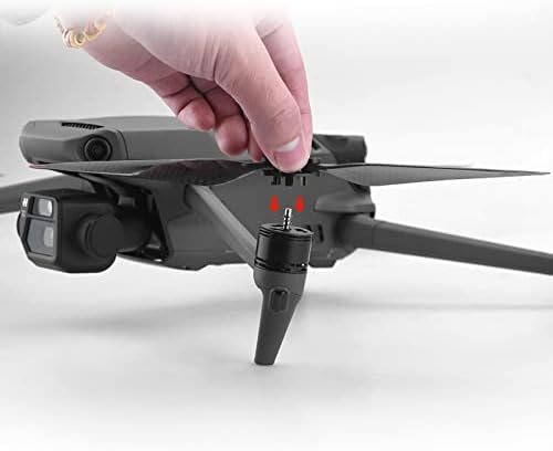 Комплект аксесоари Hero8 Витла от въглеродни влакна, Сгъваеми Малошумные Быстроразъемные нож, съвместими с Аксесоар за Дрона Mavic 3 Drone 1080p (черен, един размер)