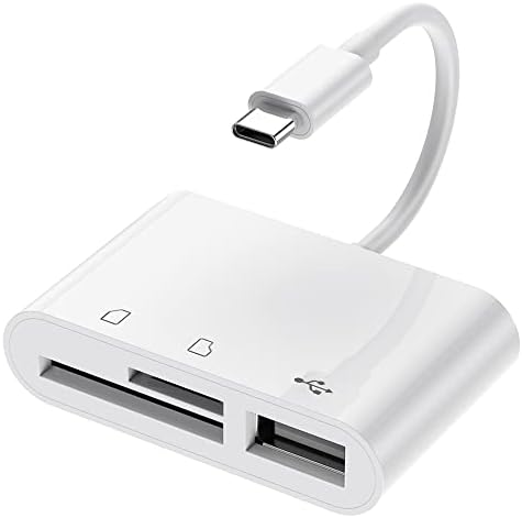 Четец на карти с памет Mooliy C USB към Micro SD TF четец за карти памет камера C USB към USB 3-в-1 за MacBook Pro Air, iPad Pro,