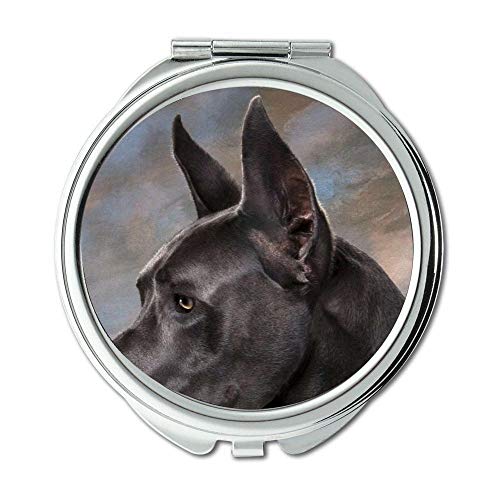 Огледало, едно Малко Огледало, Сладък Забавен Мопс куче,карманное огледало, 1 X 2X Увеличение на