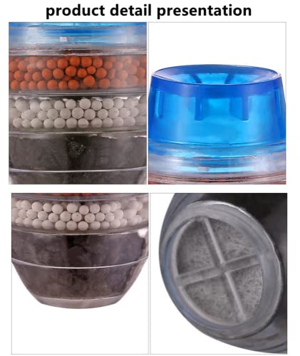 3 Комплект филтри за закрепване към крана, за Пречистване на вода от чешмата, Пятислойный филтър с активен въглен, е Подходящ