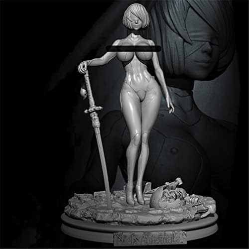 Колекция от модели на Войник от смола Goodmoel 1/24 Fantasy Agent Female Warrior / Миниатюрни, Определени в Разглобено формата