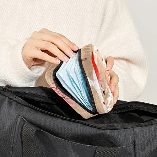 Чанта за съхранение на Хигиенни Кърпички ORYUEKAN, Преносими Многократна употреба Менструални тампони джоб, Чанта за Съхранение на Тампони за жени-Момичета, Традицион