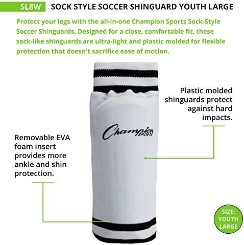 Футболни щитове за долната част на краката в стил Младежки Чорапи Champion Sports