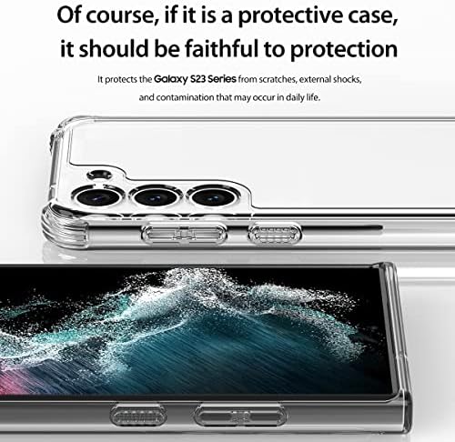 калъф araree FLEXIELD Предназначен за Samsung Galaxy S23 Ultra, Защитен калъф от TPU със защита от пожълтяване, съвместим с Samsung Galaxy S23 Ultra (2023), устойчив на надраскване Тънък прозрачен з?