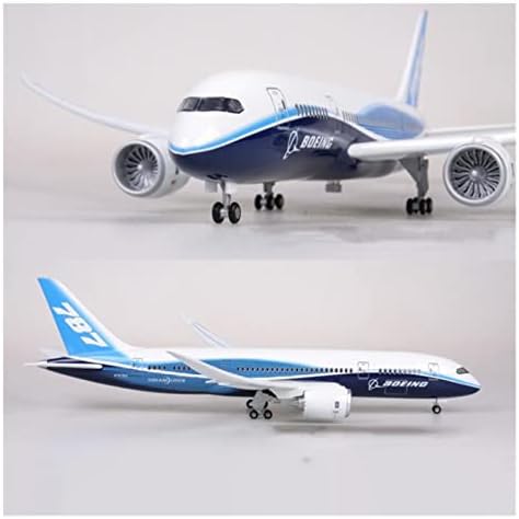 Модели на самолети 1:150 са Подходящи за модели на Граждански Самолет Боинг 747 от Лят сплав, самолет Еърбъс от Смола с Графичен дисплей Светлини и колела (Цвят: B)