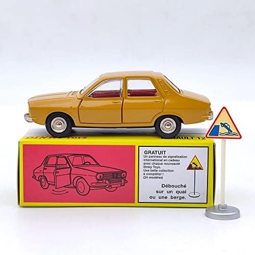 Atlas 1:43 Dinky Toys 1424 за Renault 12 Глас Модели Автомобили за Събиране на Подаръци Жълт