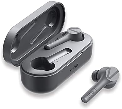 Тези безжични слушалки Veho STIX ll| Bluetooth Слушалки v.5.1 | Време за автономна работа до 5 часа | Калъф за зареждане в комплекта | Високоговорител