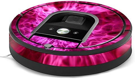 Кожата MightySkins е Съвместима с робота-прахосмукачка iRobot Roomba 960 - Red Mystic Flames | Защитно, Здрава и уникална Vinyl стикер |