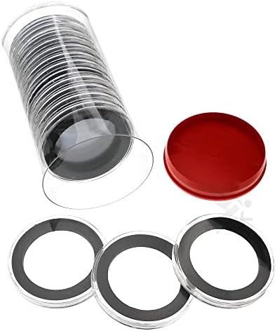 Тръба за съхранение на капсули за монети OnFireGuy за Притежателите на монети Air-Tite Model Y (Червена капачка)