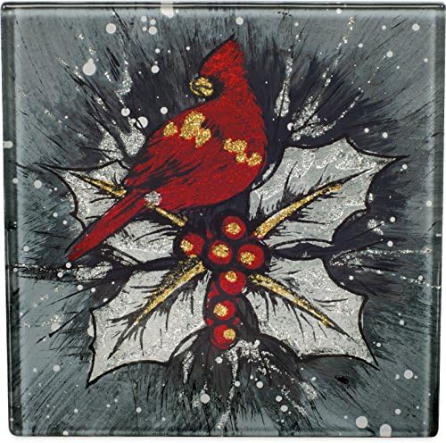 Коледни подложки Angelstar Cardinal - Комплект от 4, 4 инча, различни цветове