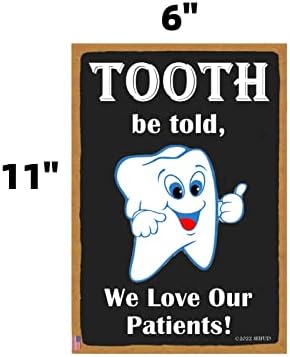 СЕЙФУДУ може да се каже, че Ние обичаме Нашите Пациенти! Бижута за зъби, Смешни Знаци за Зъби, Знак за зъби, Декор за зъби, Украса за Зъболекар,