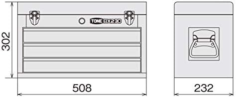 Набор от инструменти Тона TSX95021BK, 3/8 & 1/2 (9.5 & 12.7 мм), Черен, Брой: 86 броя