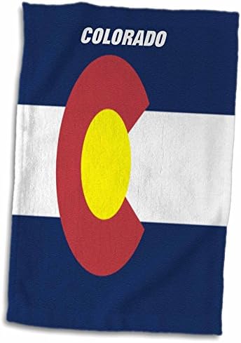 Кърпа с 3D Розов флага на щата Колорадо TWL_45060_1, 15 x 22