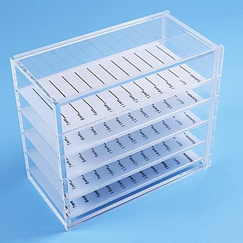 Кутия за съхранение на изграждане на миглите Органайзер за изграждане на миглите органайзер за съхранение на пластини за мигли на Държач за