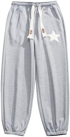 Мъжки Панталони 44x30, Мъжки Пролетно-Есенни Ежедневните Модерни Панталони Със Звездна Бродерия и Логото, Обикновена Спортни Панталони на съвсем
