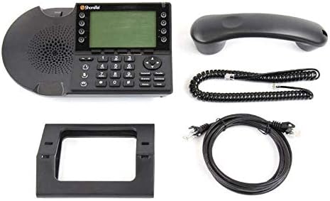 Телефон Shoretel ПР 480G с новата HD тръба и кабели - Черен (обновена)