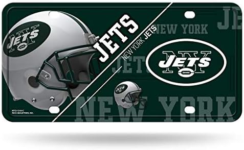 Рико Industries NFL Ню Йорк Джетс Унисекс Метал Регистрационен номер на Ню Йорк Джетс Метал Регистрационен номер на Ню Йорк Джетс, Цвят