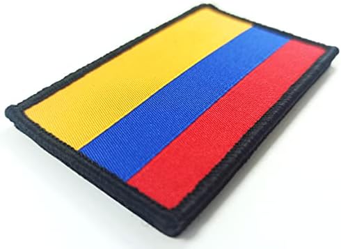 JBCD 2 Опаковки Нашивка с Флага Колумбия Колумбия Знамена Тактическа Нашивка Нашивка с Флага на Гордост за Дрехи Нашивка на Шапка Командване