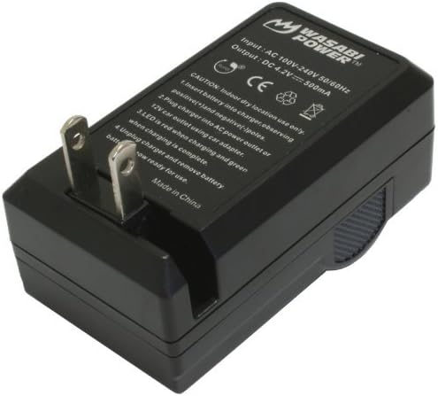Батерия Wasabi Power (2 комплекта) и зарядно устройство за Samsung BP70A, EA-BP70A и Samsung AQ100, DV150F, ES65, ES67, ES70,
