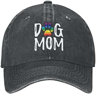 Waldeal Куче Мама Шапка за Жени, Гордостта на Шапки ЛГБТ Розова Шапка Регулируема Потертая бейзболна шапка