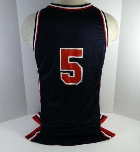Баскетболен отбор на САЩ №5, Издаден В тениска в Тъмно Синьо 44+ 3 DP20276 - Използвана от играта НБА