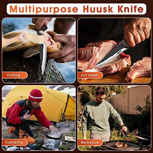 Обвалочный нож Huusk за рязане на месо - 5,7 Обвалочный нож с ножнами - Филейный Нож от Японската Високо стомана - Разделочный нож за