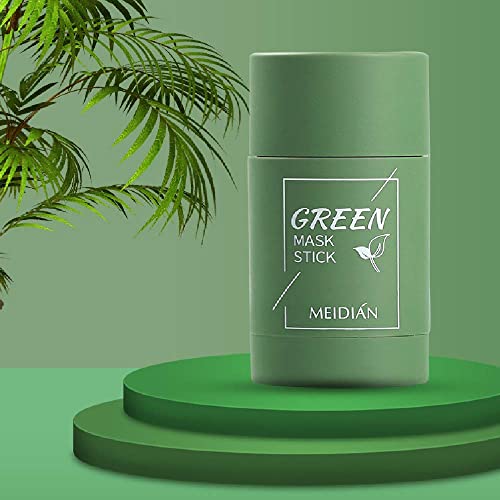 Маска за лице-стик от зелен чай Venanoci (2 опаковки), Почистваща Глинена Маска Средство за премахване на черни точки, Маска-Стик