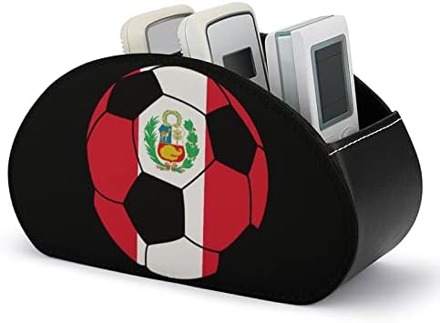 Кутия за съхранение на футболен дистанционно управление Перу Многофункционален Държач на дистанционното управление за телевизора, Изкуствена Кожа Настолен Орга?