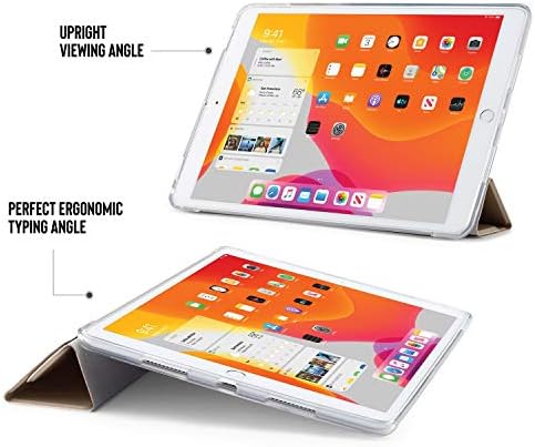 Калъф за iPad на 7-то поколение Pipetto 2019 10.2 Инча от TPU | Origami 5-в-1 Smart Cover | цвят Шампанско