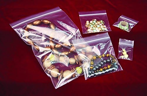 CuteBox Отново Запечатываемые Найлонови торбички с цип 1 x 1 100 бр. за търговия на Дребно, Подаръци за партита, за Съхраняване, Организиране,