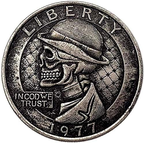 Монета на повикване Лутане Монета с една ръка Пират Антично сребърно покритие Копирни Монета Възпоменателна Монета с капачка Лична Любителски
