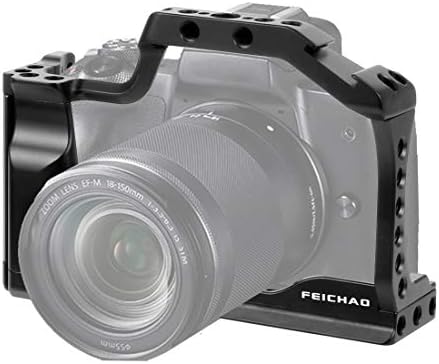 Клетка за камера FEICHAO с ЦПУ, което е съвместимо с A6500/A6400/EOS M50 M5/XT-2 XT3, Быстроразъемная чиния, душ-чанта за носене, щипка за студен башмака (клетка за фотоапарати A)