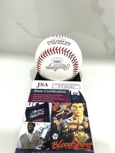 Джош Бекет Собственоръчно подписани Бейзболен сертификат за MVP на Световните серии 2003 г. Florida Марлини JSA - Бейзболни топки с автографи