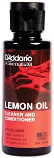 Д ' Адарио Lemon Oil - Масло за fretboard китара - Аксесоари за китара - Премахва мръсотия, мазнини, израстъци с инструмент