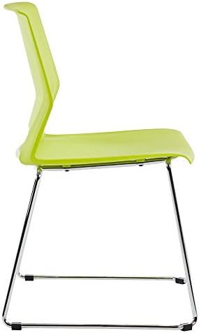 Сгъваеми столове Sidanli за бизнес, Модерни Трапезни столове за дома-Зелен (комплект от 4)