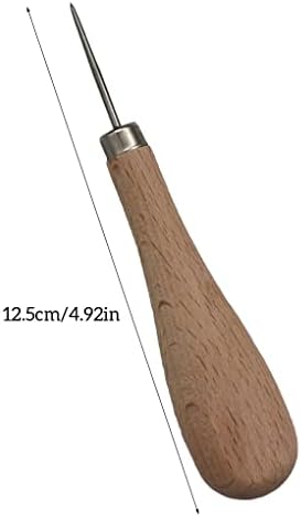 Шило с дървена дръжка Професионален Кожевенный Инструмент За Шиене на кожата - (Цвят: ТИП 1)